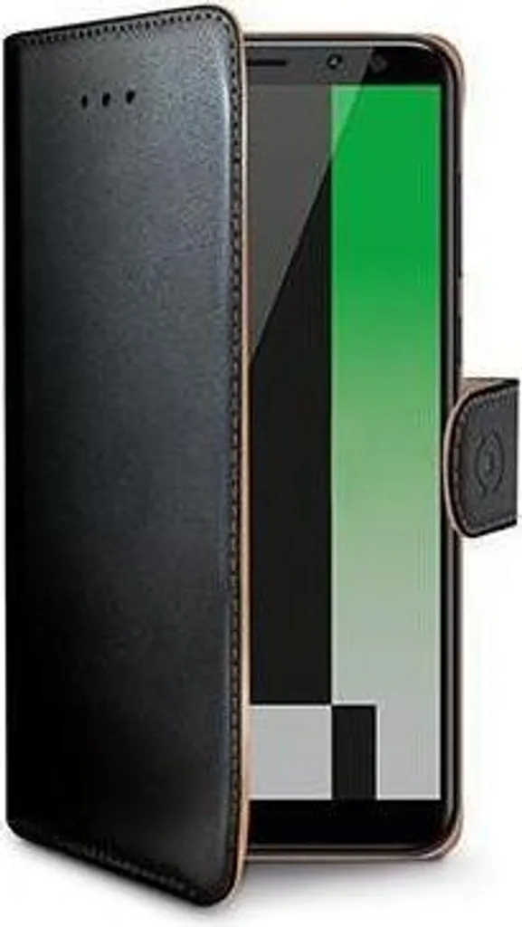 Celly WALLY693: L'Eleganza del Nero in una Custodia a Libro Premium