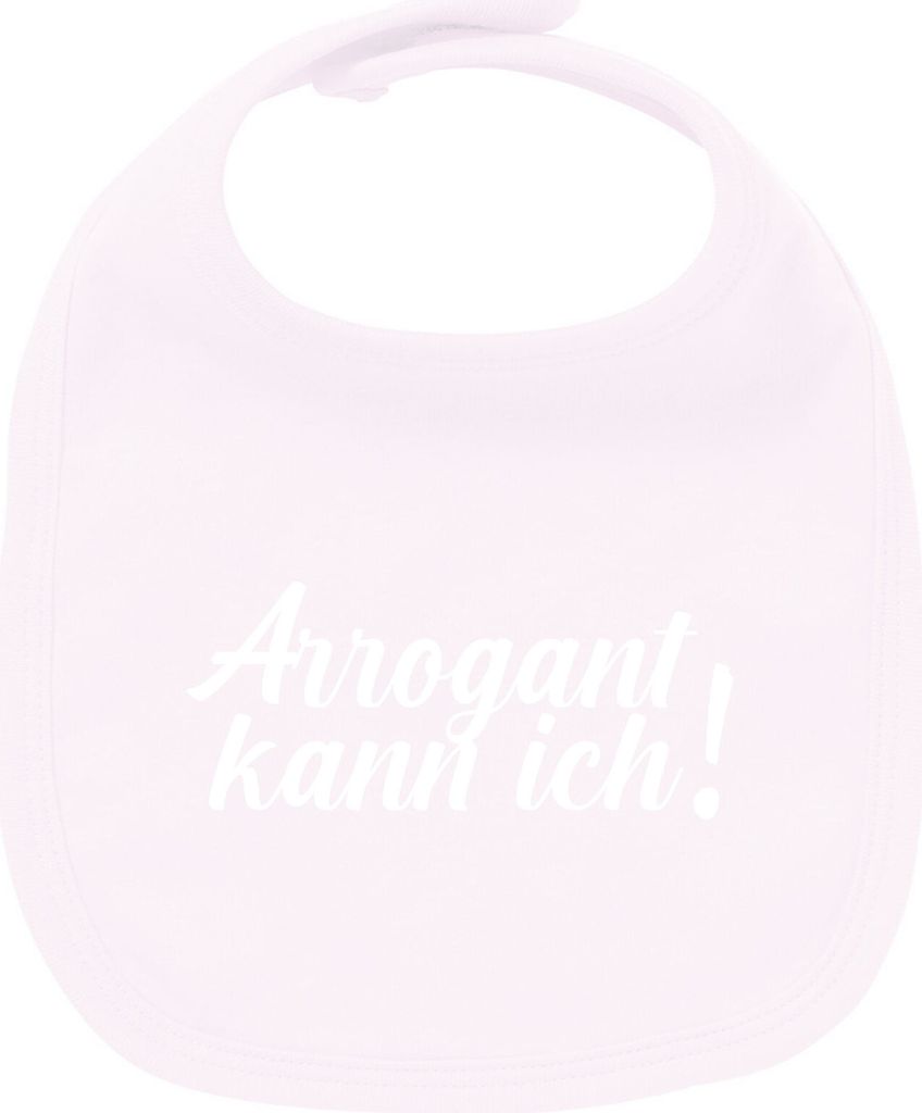 Huuraa Unisex Babylatz Arrogant kann ich Schriftzug Geschenk Babypink Baumwolle Arrogant kann ich Mitbringsel