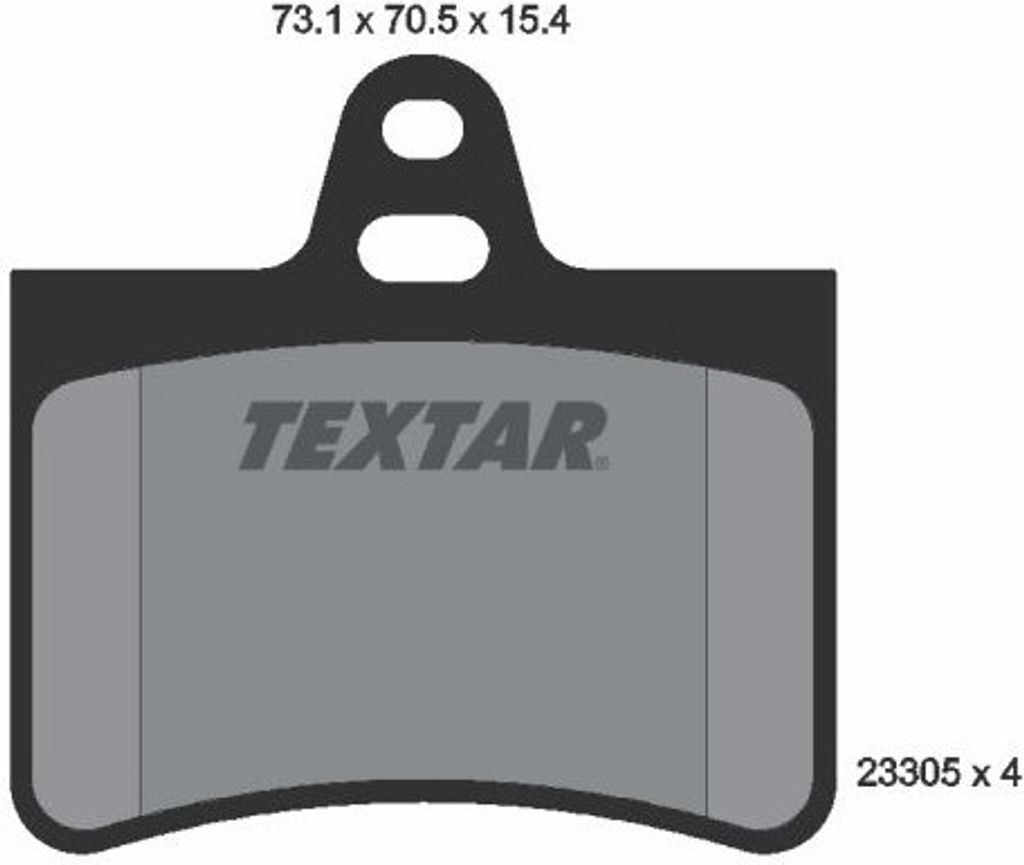 Textar Bremsbeläge hinten für Citroen C5 + Break ohne Sensor