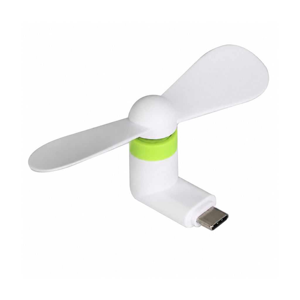 USB-C Handy Ventilator Weiß – Mini Ventilator für Produktbild 