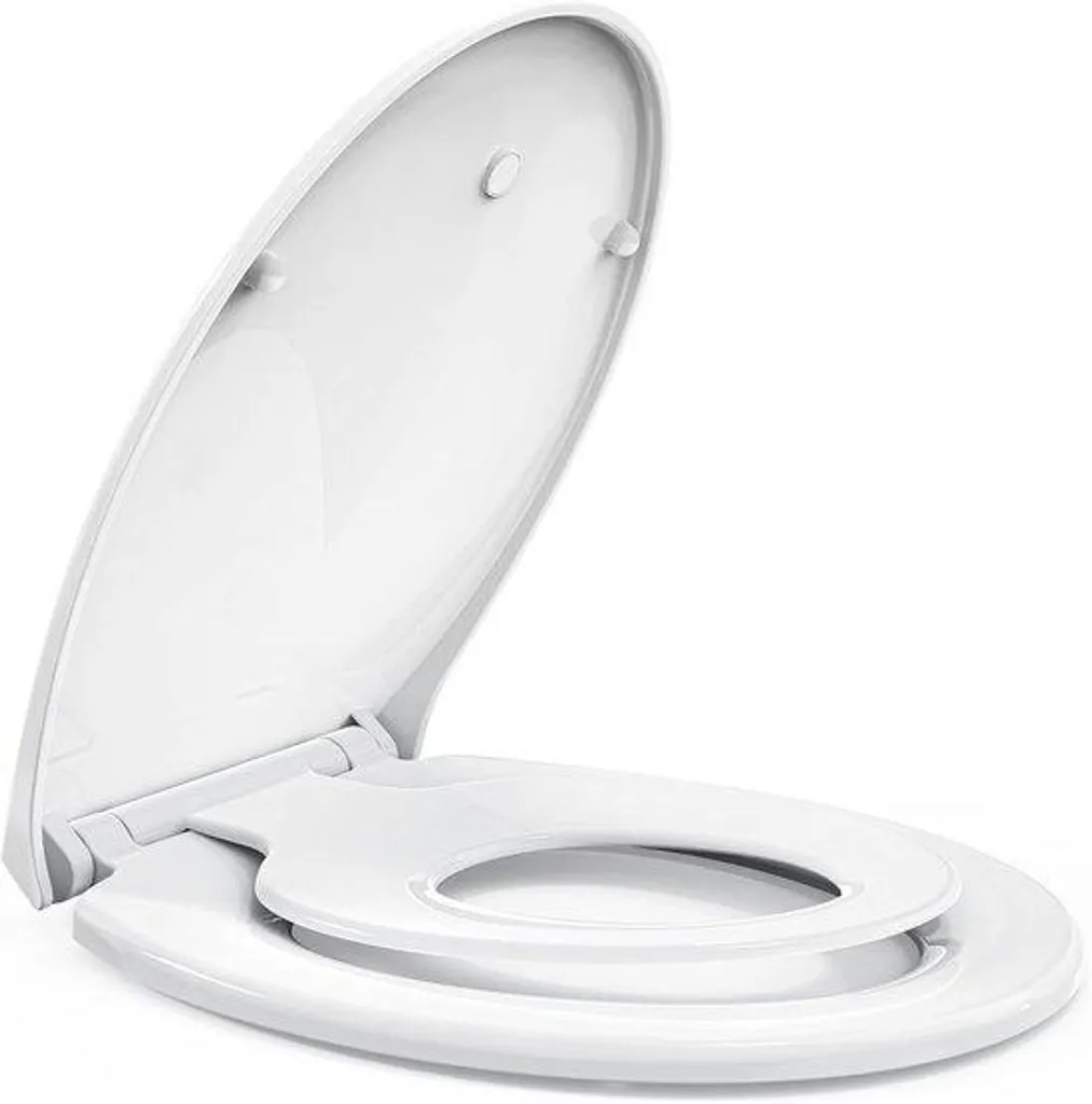 Toilettes silencieuses Soft-Close avec lunette enfant magnétique intégrée