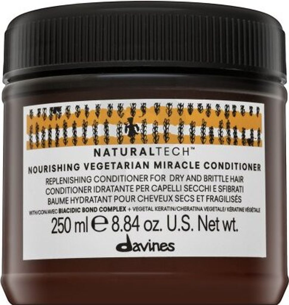 Davines Natural Tech Nourishing Vegetarian Miracle Conditioner nährende Pflegespülung für geschwächtes Haar 250 ml