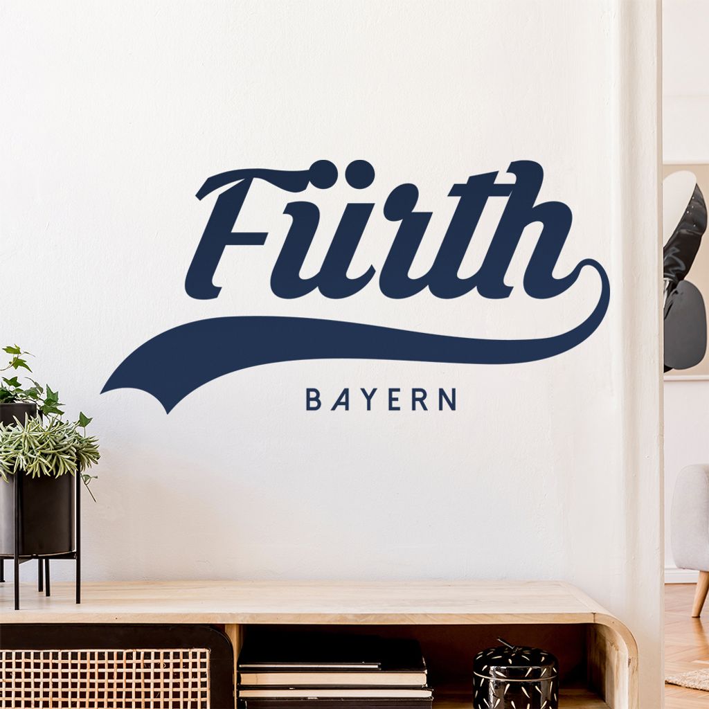 Fürth Bayern Wandtattoo Wandaufkleber Wall Sticker - Dekoration, Küche, Wohnzimmer, Schlafzimmer, Badezimmer