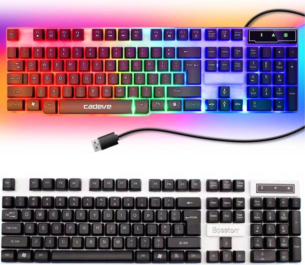 Klawiatura Gamingowa Led Podświetlana Dla Graczy Membranowa Zdjęcie produktu 