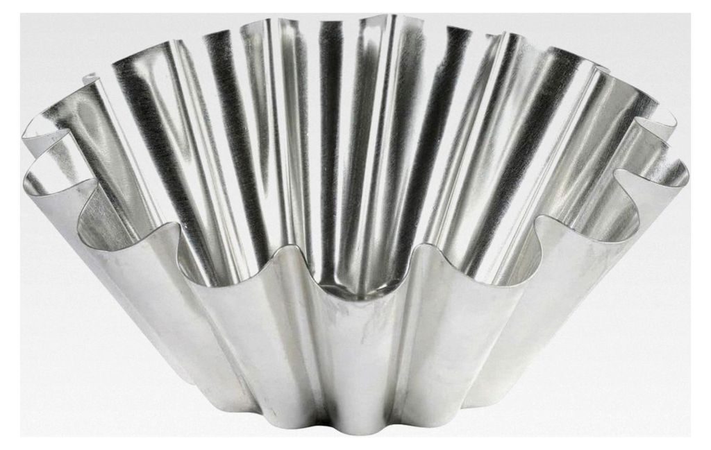 Briocheform mit flachem Boden aus Weißblech - Recycelbares Material - Ø 20 cm