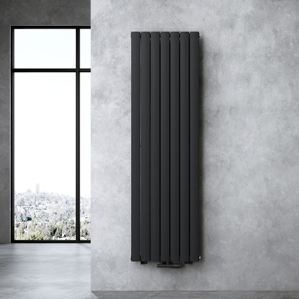doporro Design Badheizung 180x54cm Anthrazit Paneelheizkörper Einlagig Vertikal Mittelanschluss Badheizkörper Ohne Heizstab FV