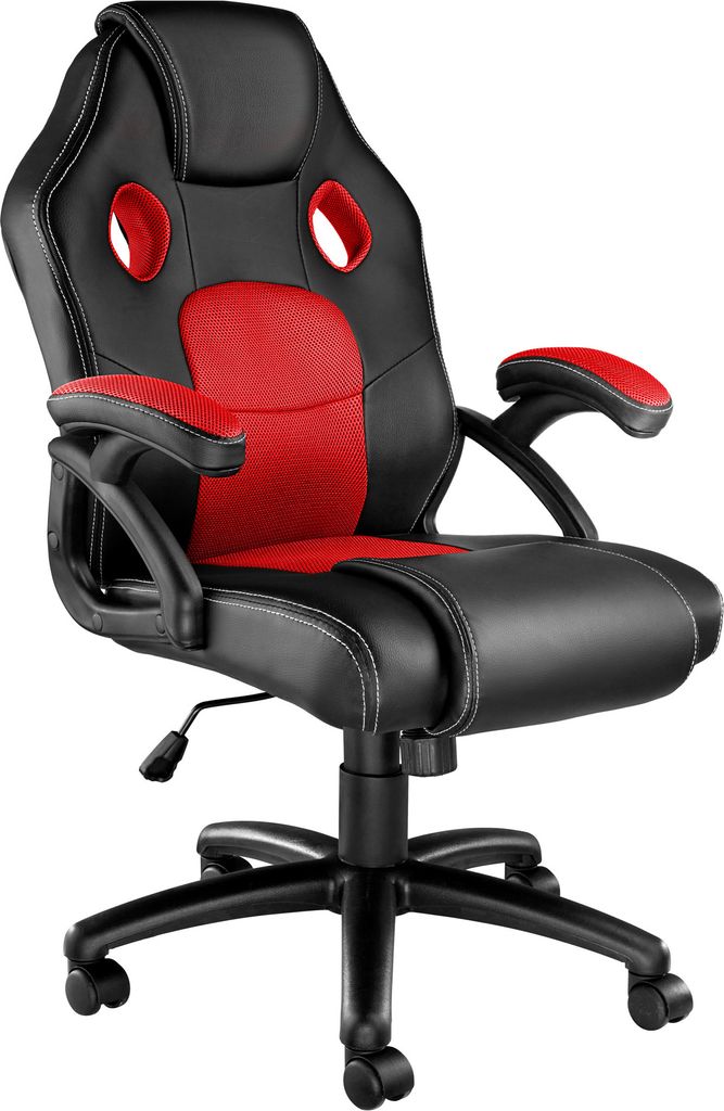 krzesło biurowe tectake® Mike o ergonomicznym kształcie Zdjęcie produktu 