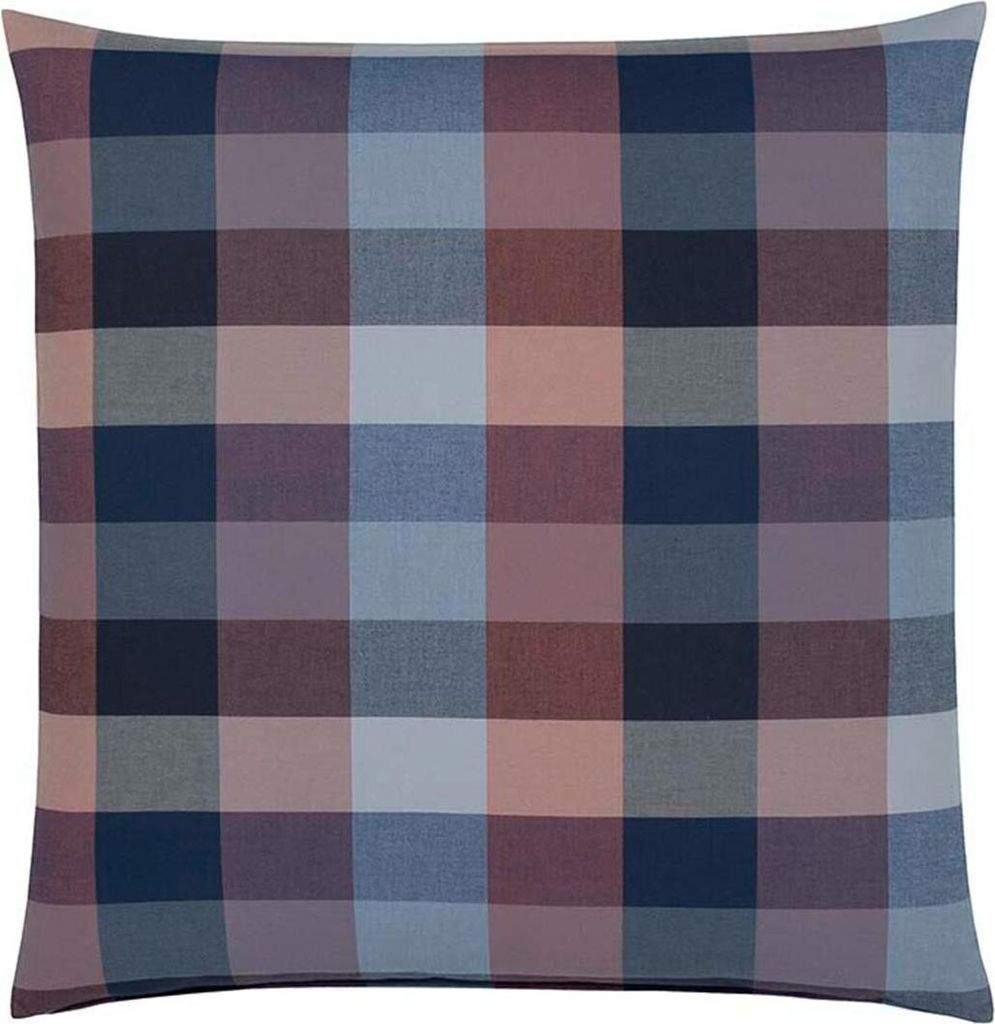 elegante Soft-Flanell-Kissenbezug einzeln Hamilton Farbe Mauve-Bleu Größe 80x80 AL