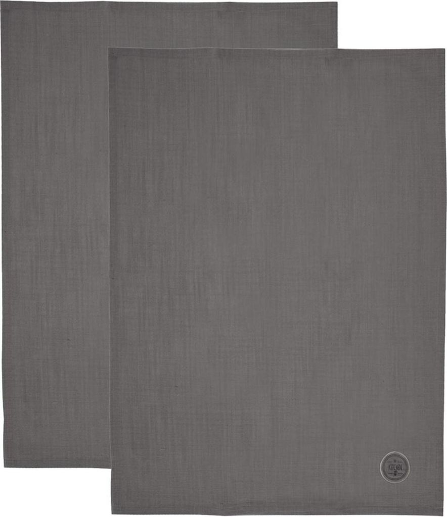 Orion | Küchentücher - natürliche Küchentücher - Grau - 2 Stück - Baumwolle - 70x50 cm - hohe Saugfähigkeit