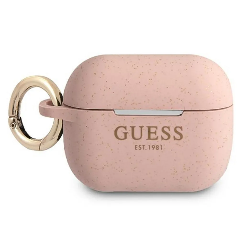 Recensione Cover Guess AirPods Pro Silicone Pink Glitter GUAPSGGEP