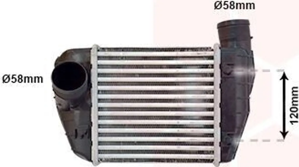 Intercooler VAN WEZEL 03004350 - Refroidisseur LLK pour AUDI A6 Avant 4F5