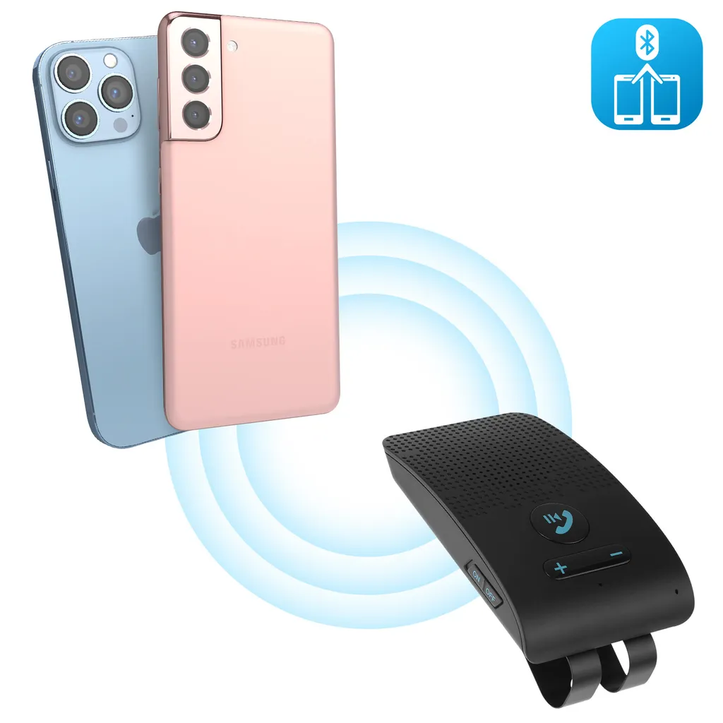 Kit vivavoce Bluetooth per auto KX1 - Nero - 6