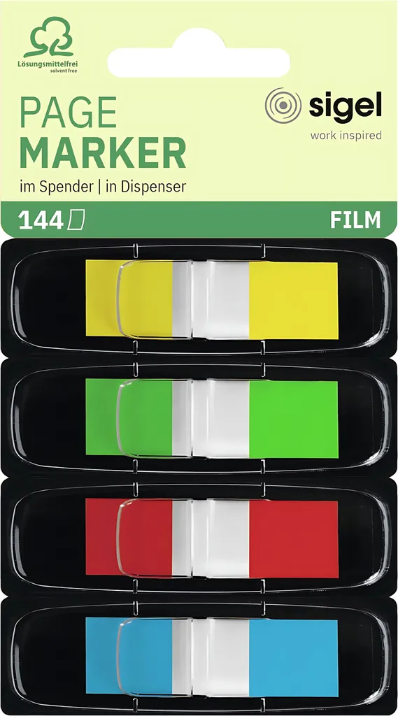 Marker Adesivi Sigel Z-Marker Mini - Linguette per Libri e Appunti - 3