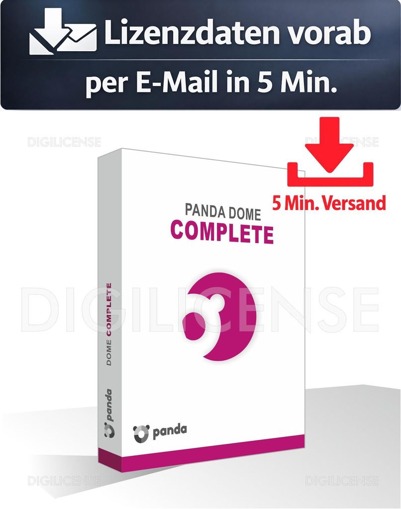 Panda Dome Complete MD (1 User - 3 Jahre) ESD Antivirus Sicherheit 5 Min. Versand als Download per Mail