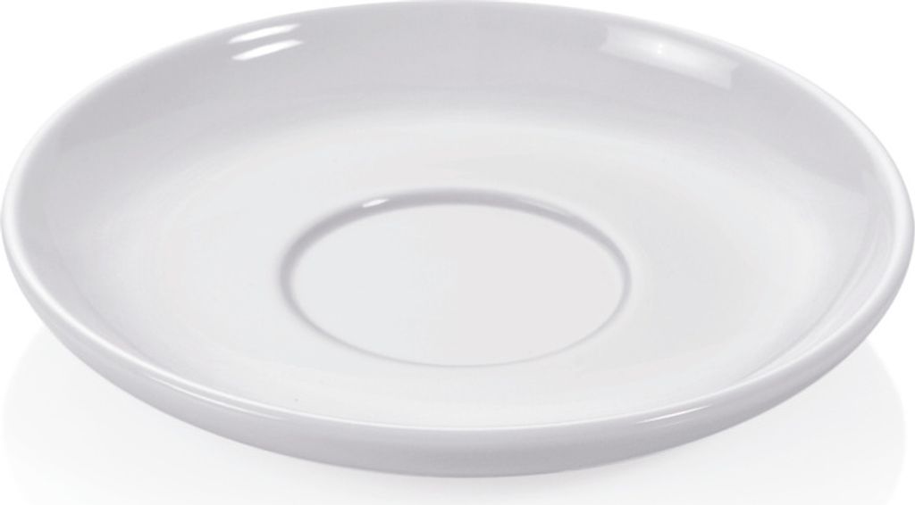 48x Untertasse Ø 14 cm, weiß, Porzellan