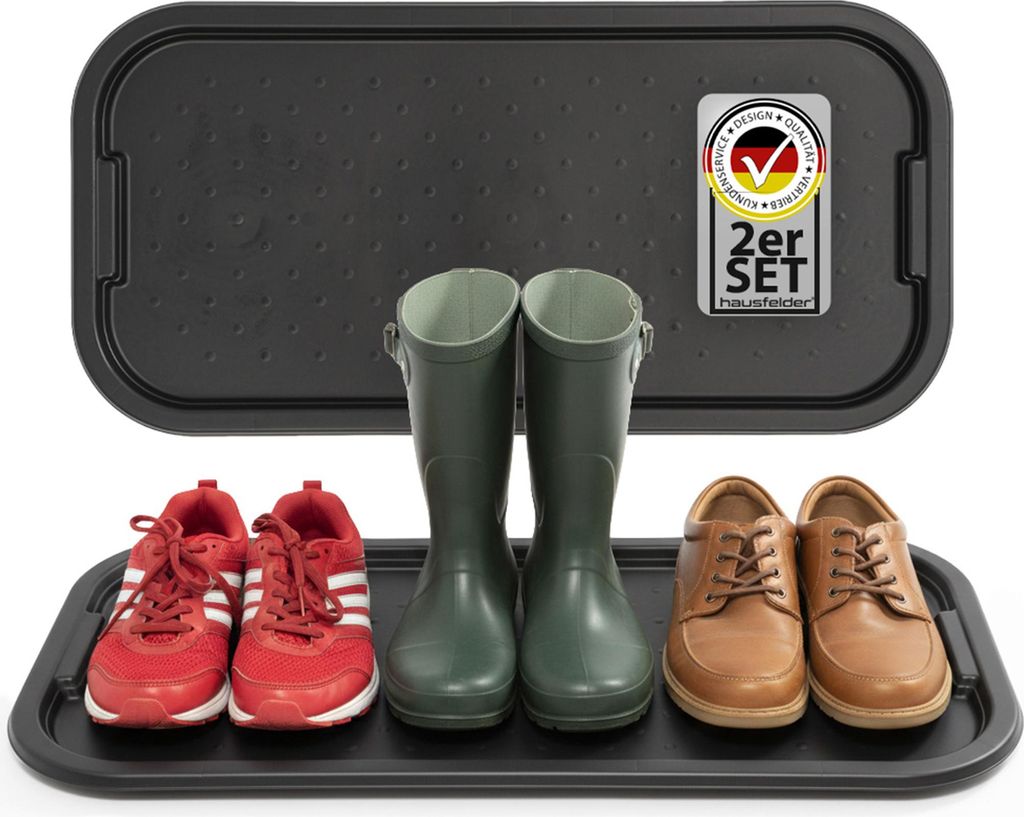 Schuhabtropfschale, Abtropfwanne Schuhe, 2 Stück, 39x79x2 Produktbild 