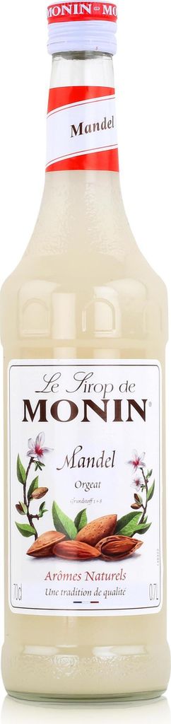Monin Sirup Mandel Orgeat 700ml - Cocktails Milchshakes Kaffeesirup (1er Pack)