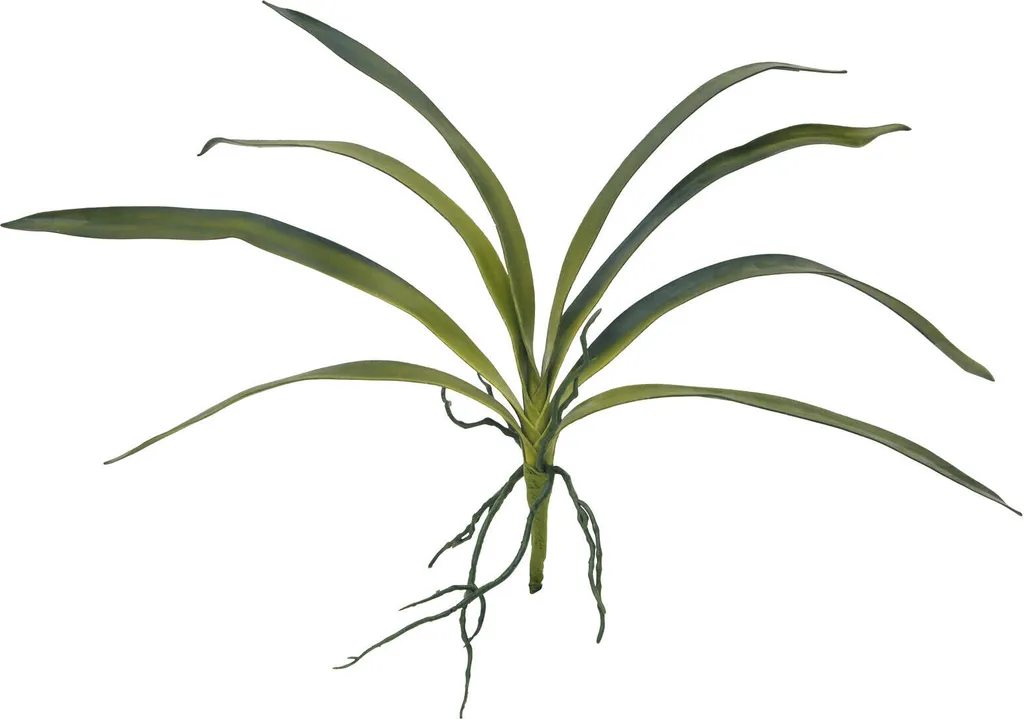 Feuille d'orchidée artificielle souple en EVA vert réaliste de 45 cm