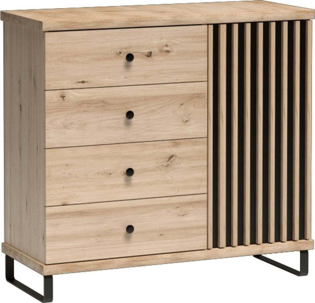 Kombinierte Kommode AIMY - Eiche Artisan