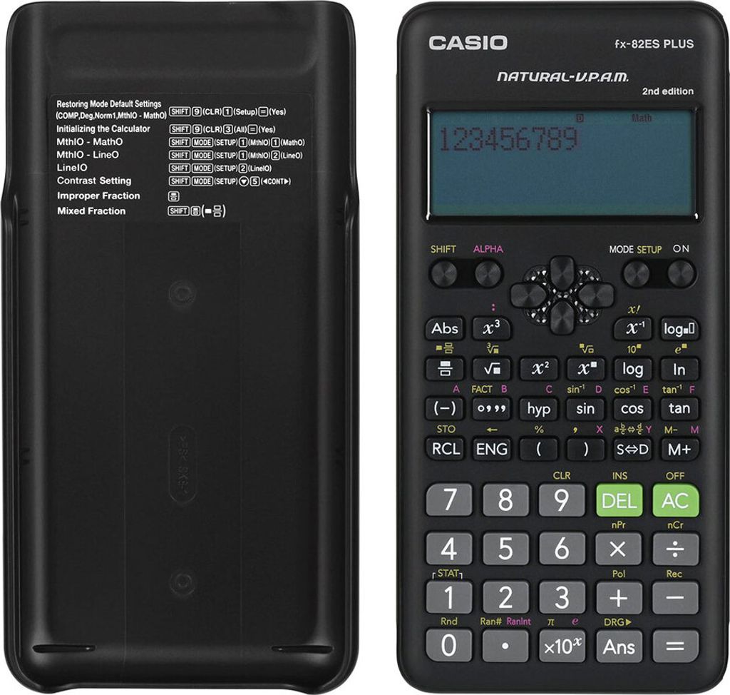 Casio Fx-82Esplus-2 Calculator Scientific 252 Functions