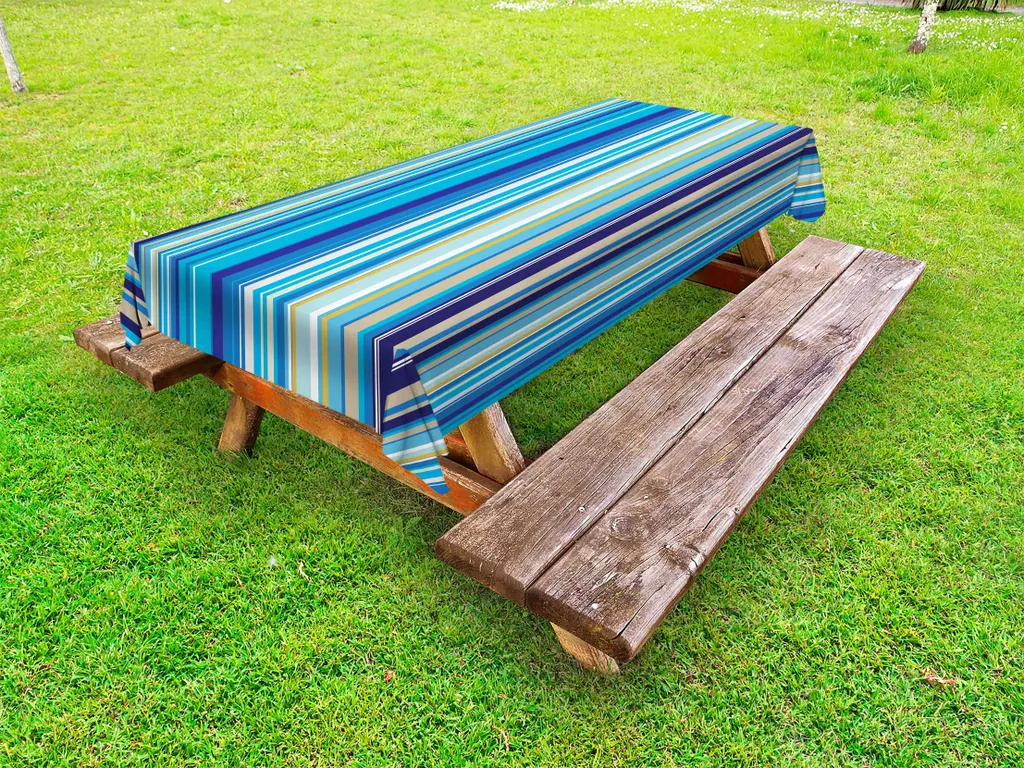Tovaglia Rettangolare ABAKUHAUS 145x265 Esterno Strisce Antimacchia