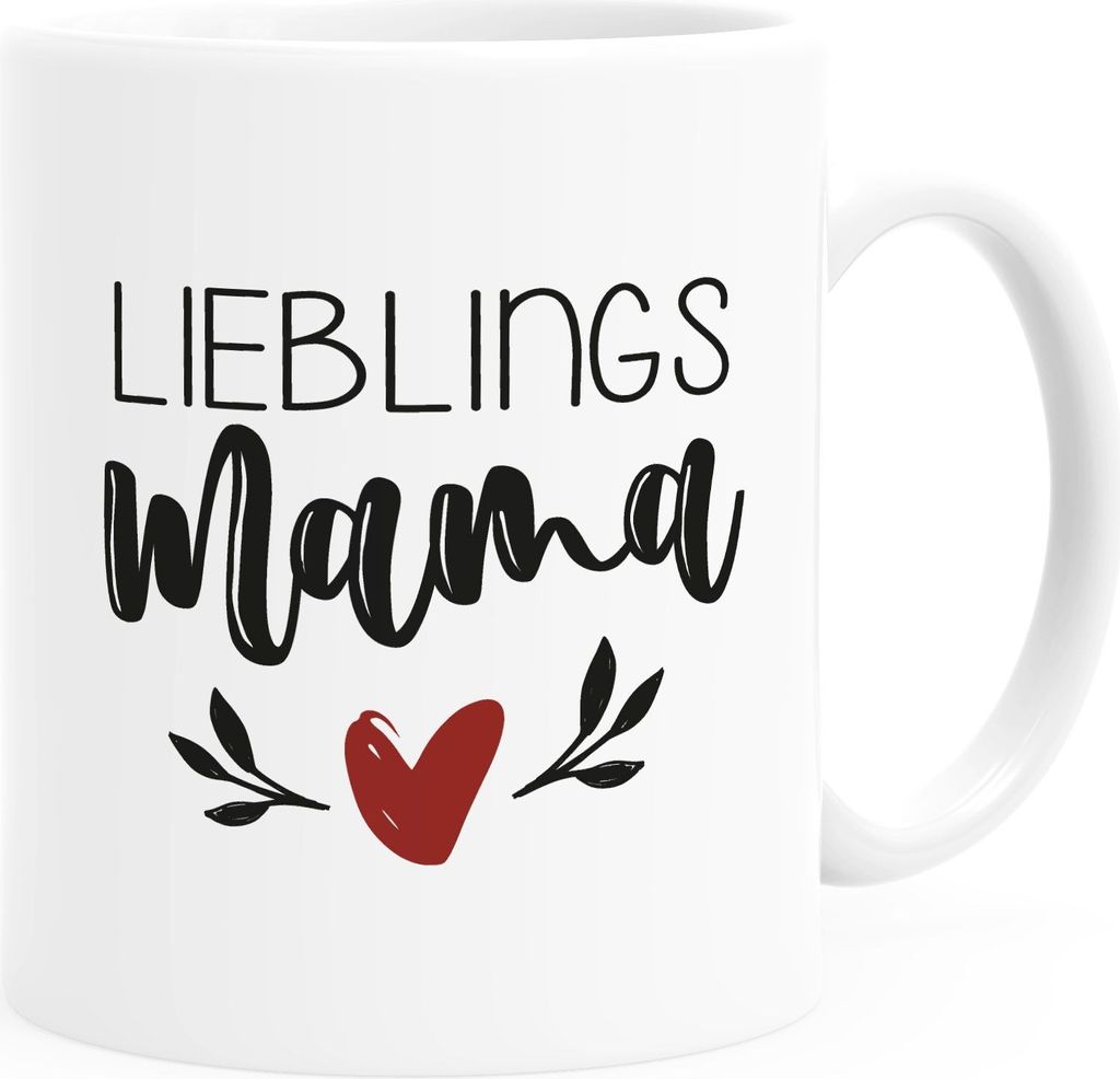 Kaffee-Tasse Lieblingsmama Geschenk für Mama Muttertag Weihnachten Geburtstag SpecialMe weiß Keramik-Tasse