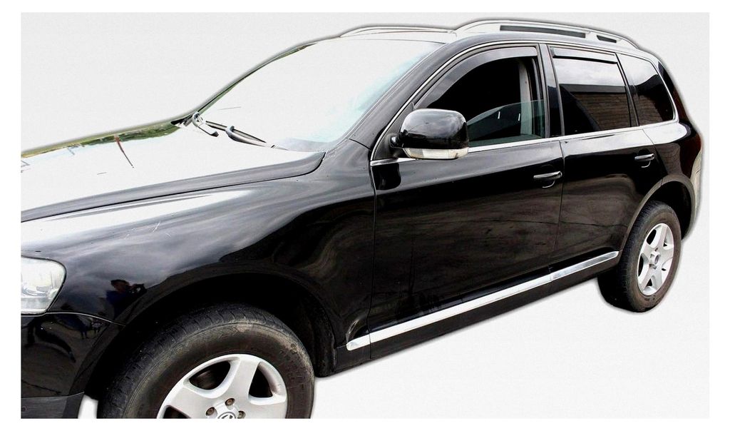 Windabweiser für Touareg 5-Türer 2003-2010, Heko Regenabweiser, getönt, 4-teilig, vorne, hinten, aerodynamisch