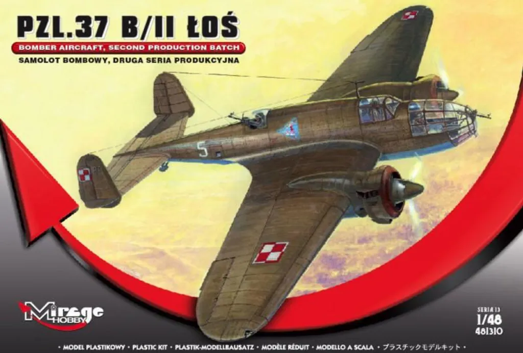 Mirage Hobby PZL.37 B/II LOS Bombardier 4081310 Maquette 1/48 Avion