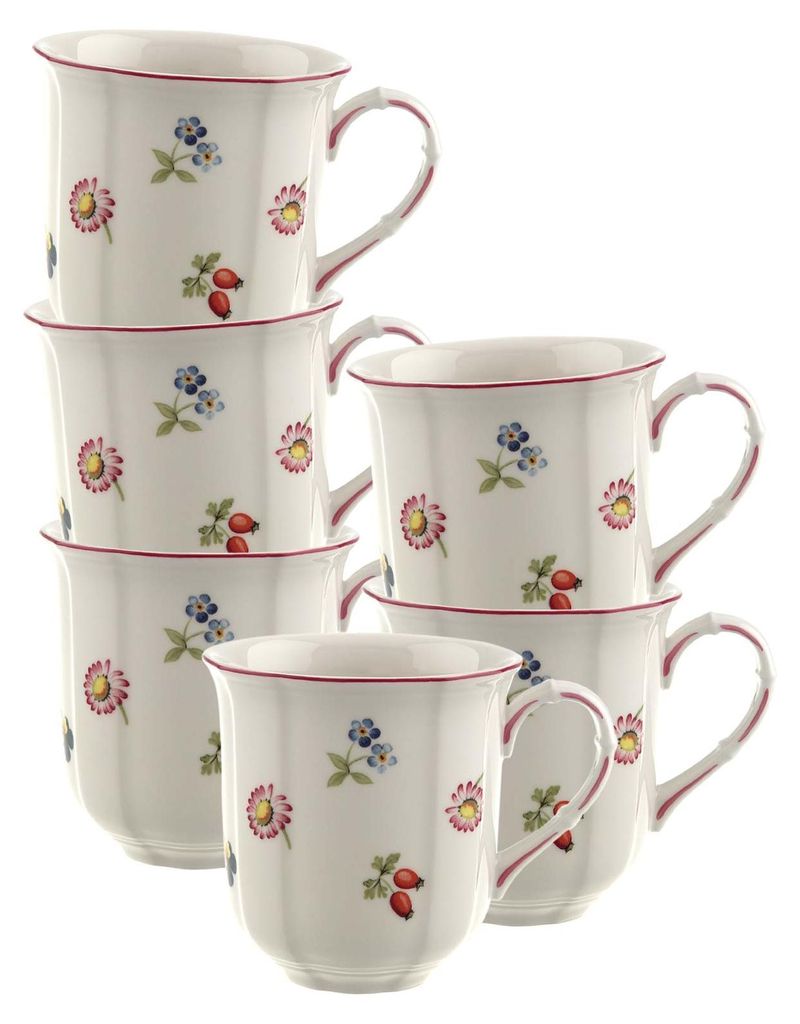 Villeroy & Boch Petite Fleur Becher mit Henkel 0,3l Set6 Produktbild 