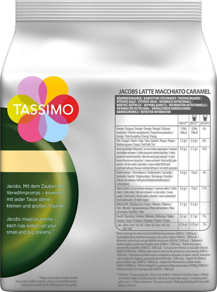 TASSIMO Jacobs Latte Macchiato Caramel 5er Pack T Discs Produktbild 3