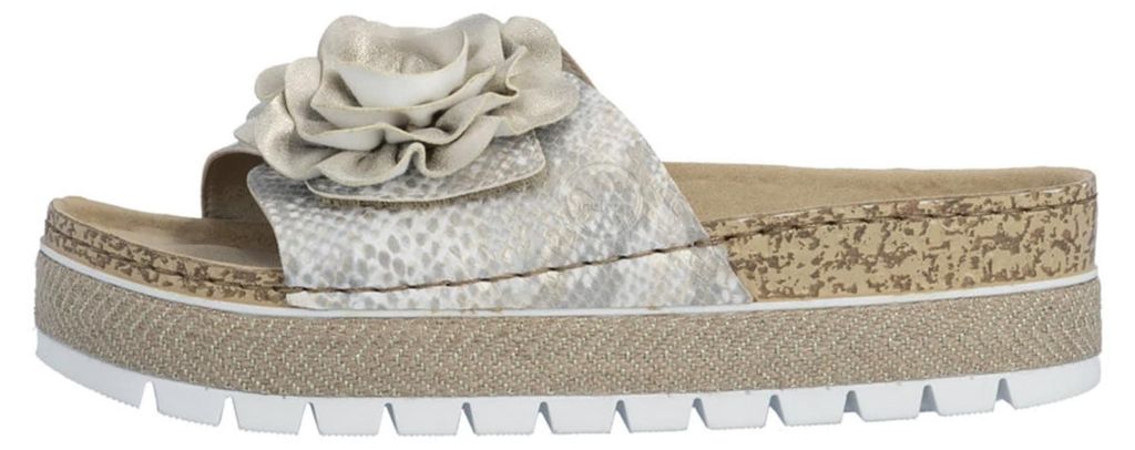Rieker 6956290 695 Damenschuhe Pantolette Gold Freizeit Productafbeelding 