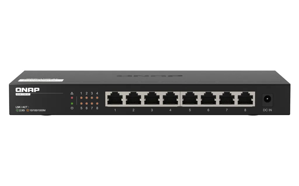 QNAP QSW-1108-8T Switch 2.5G pour Finir avec les Lenteurs Réseau