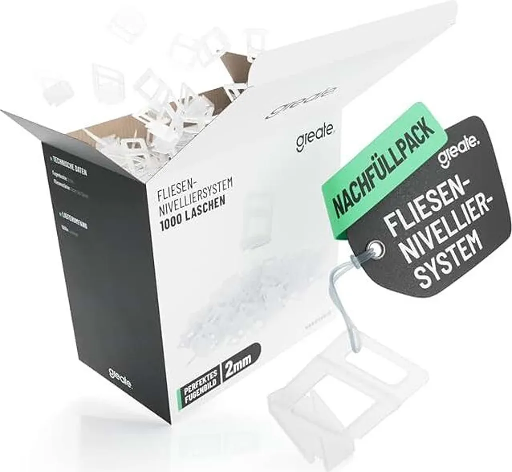 Sistema Livellamento Piastrelle Greate 2mm | 1000 Basi per Posa Facile