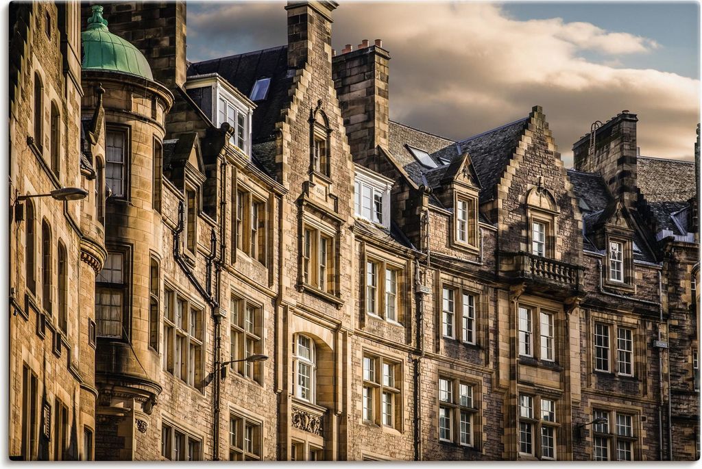 ARTland Leinwandbild Cockburn Street Edinburgh, Schottland Größe: 60x40 cm