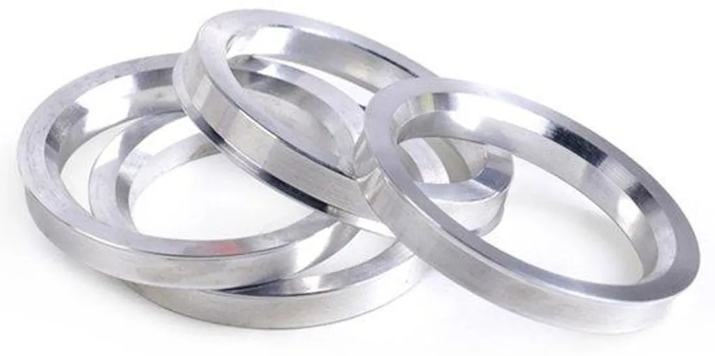 Bagues de centrage 74,1-60,1 en aluminium usiné CNC pour jantes alu
