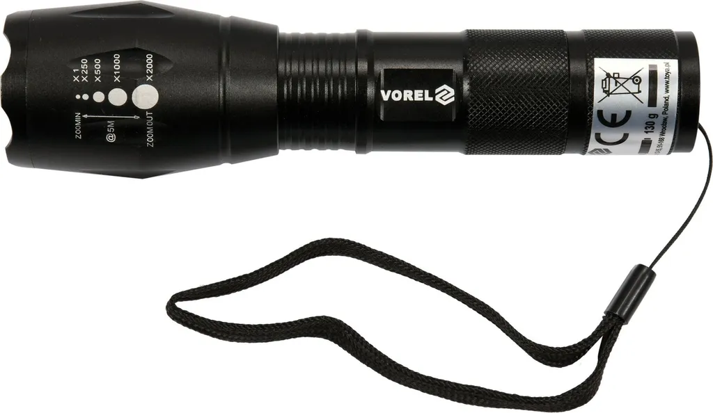 Torcia Tattica 5W Professionale 135x40mm - Luce LED per Outdoor e EDC