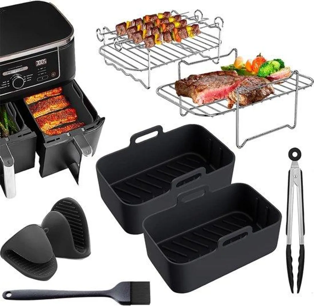 Accessoires Friteuse Air Chaud pour Grillades et Pâtisseries - 5 Pièces