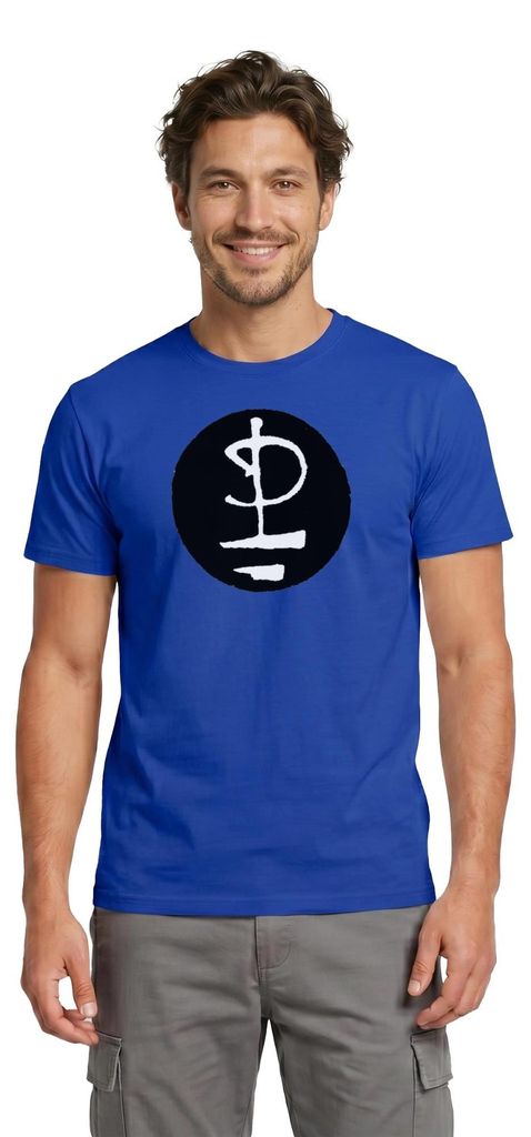 Spreadshirt Pink Floyd Logo Schwarz Weiß Männer T-Shirt, XL, Dunkelblau