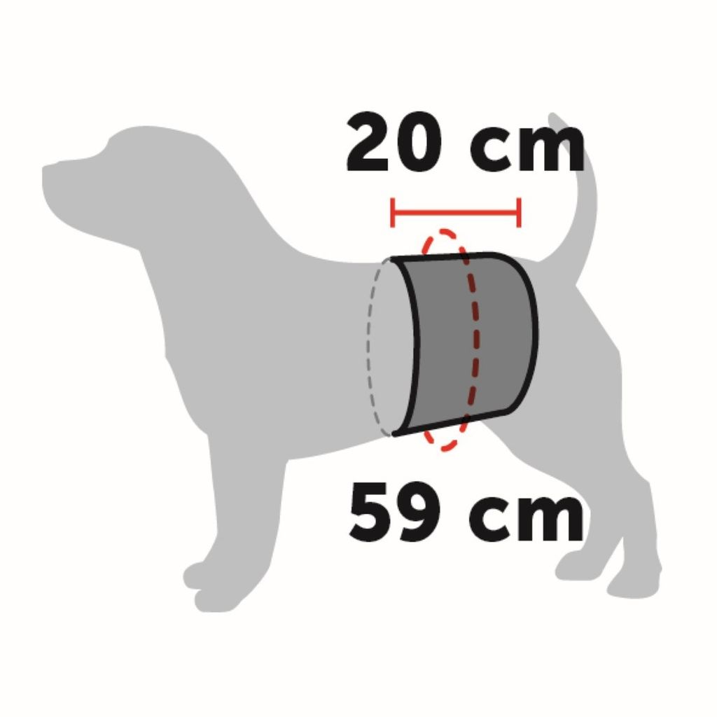 Gentleman wickeln König schwarz 59x20 cm Hund Produktbild 