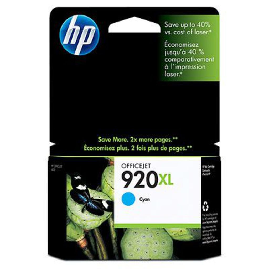 HP Nr 920 XL Druckerpatrone cyan (CD972AE) Produktbild 