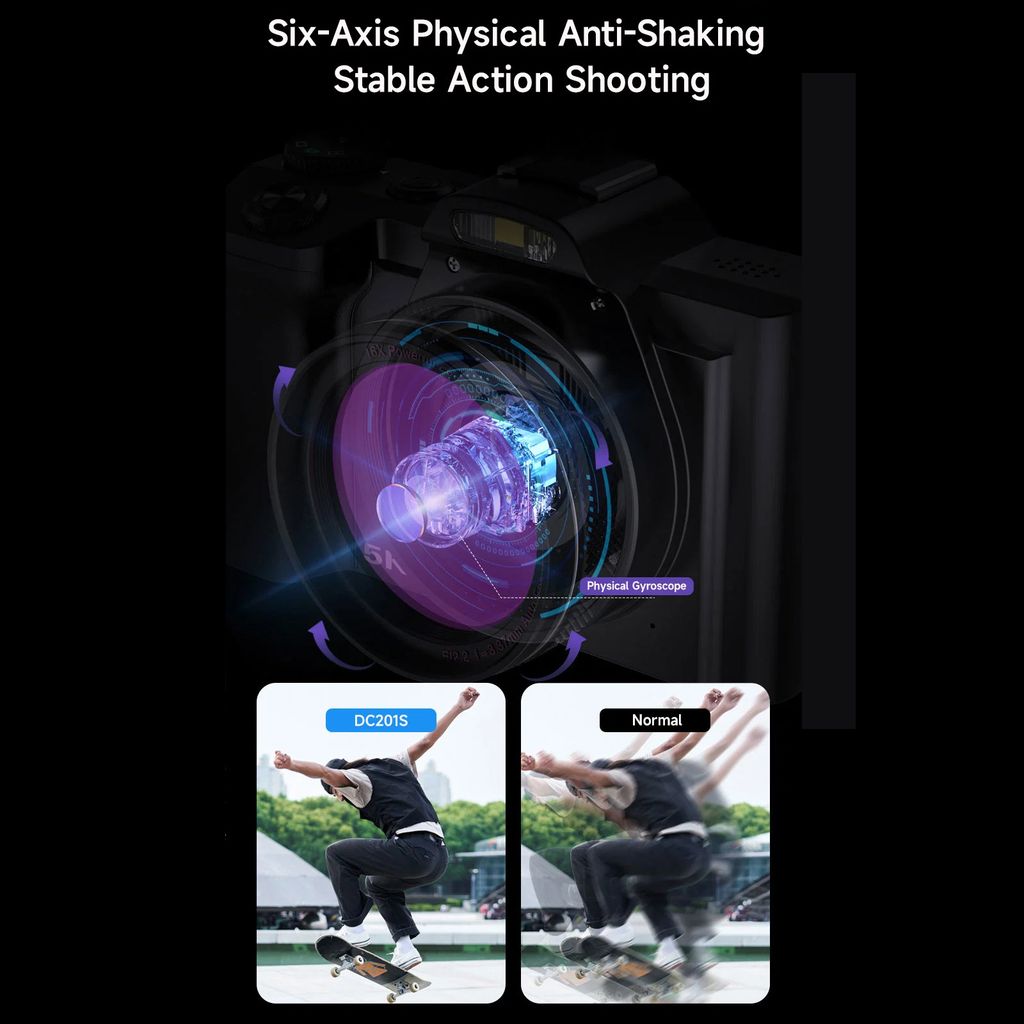 INF Digitální fotoaparát 5K 48MP 16x zoom 3,5palcový Obrázek produktu 12