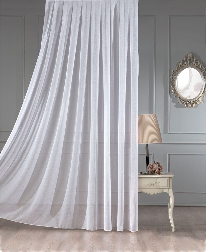 Gardinella Gardine LUNARA 140 cm x 160 cm – Schlichte Eleganz in Leinenoptik mit Universalband