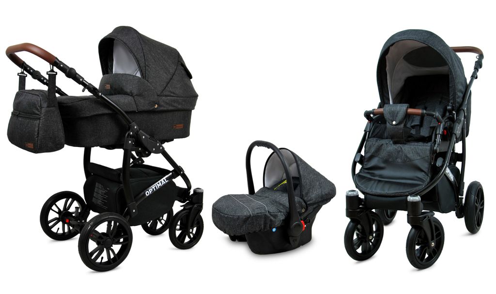 BabyLux® Optimal | Kocárek 3v1 Set | Black Flex | Obrázek produktu 