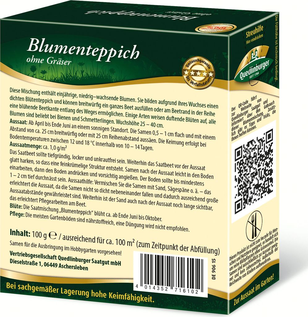 Quedlinburger Saatgut - Blumenteppich - Samen - 2971610 Produktbild 5