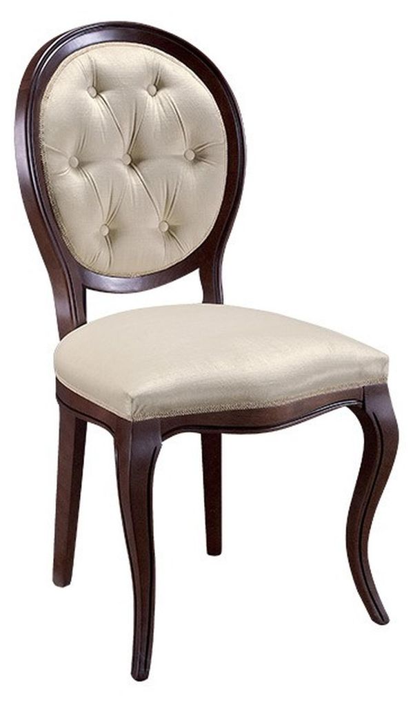 Stühle Esszimmer Stuhl Luxus Lehnstuhl Chesterfield Möbel Holzstuhl