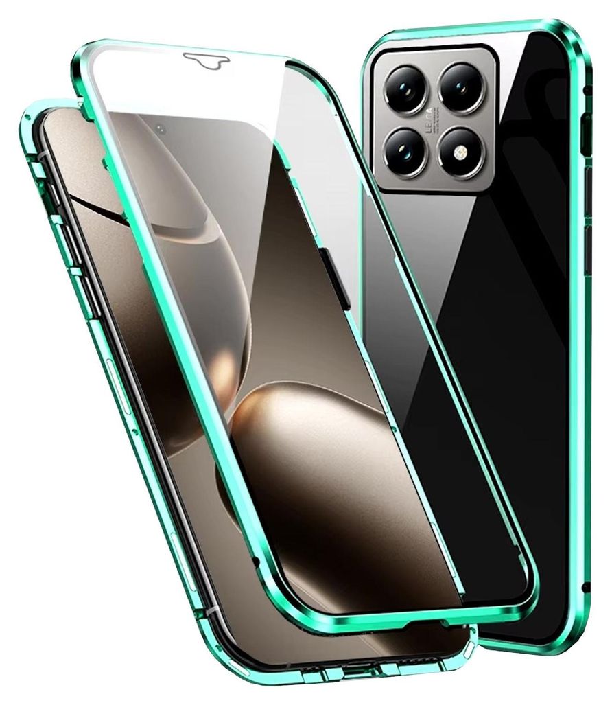 Per Xiaomi 14T Mobile Phone Case 360 vetro magnetico Immagine del prodotto 