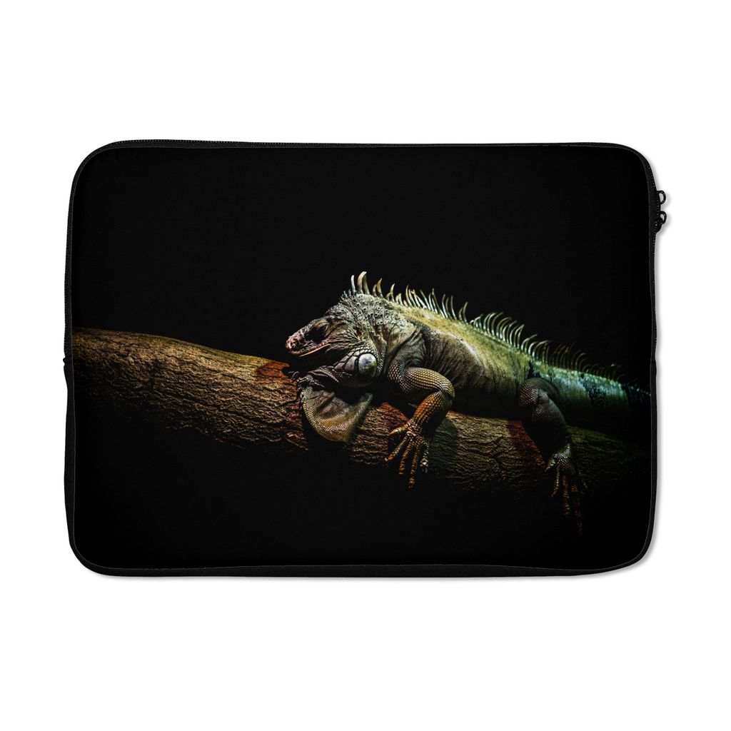 MuchoWow Laptop Hülle 14 ZollTier - Zweig - Schwarz Laptoptasche - Laptoptasche - Stoßsicher - Schutzhaube