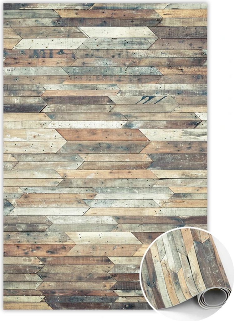 Badezimmer Vinyl horizontale Planke Teppich für Küche 100x150