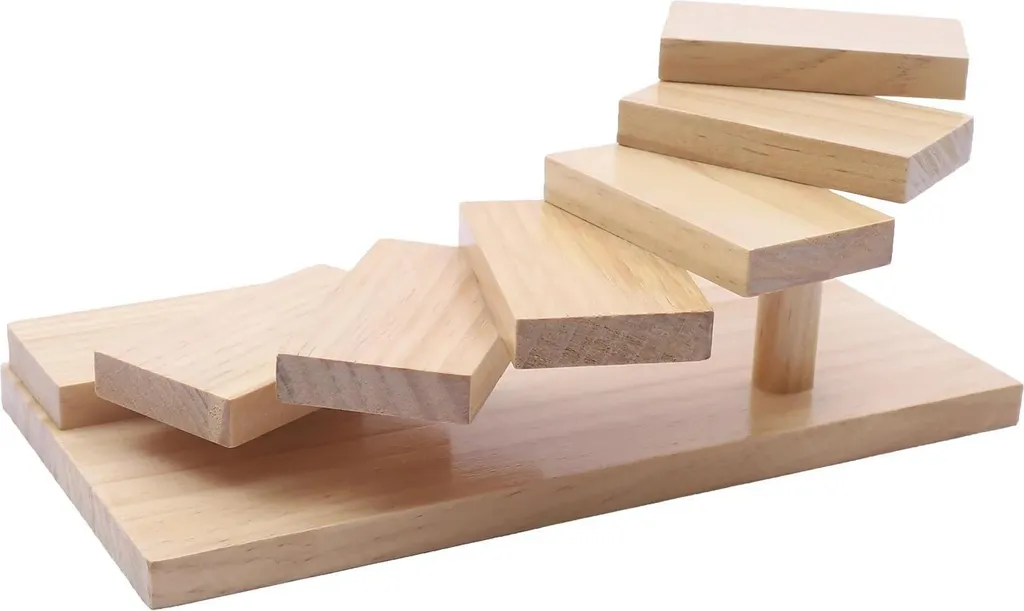 Présentoir sushis bois gain de place plateau escalier 7 niveaux stable