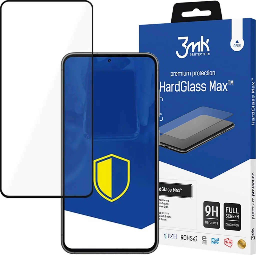 Protezione Schermo S23 3mk HardGlass MAX: Resistenza ai Graffi 9H